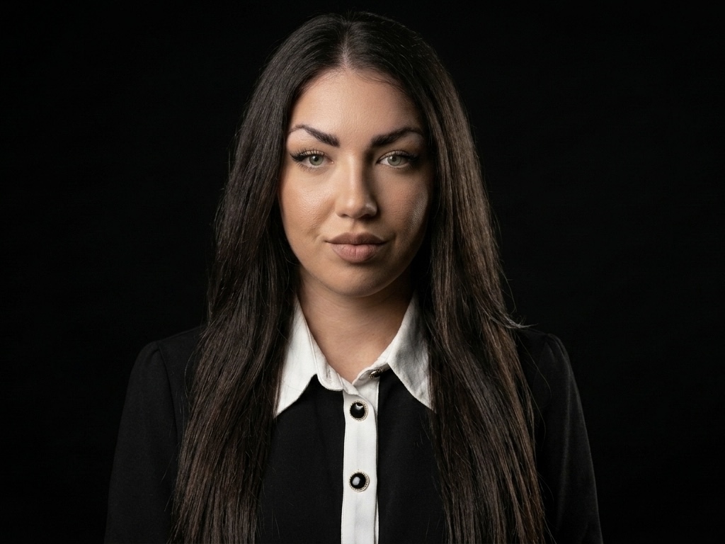 Mia Mešťanová pri práci s klientkami